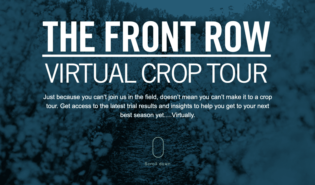 The Front Row: Virtual Crop Tour Experience