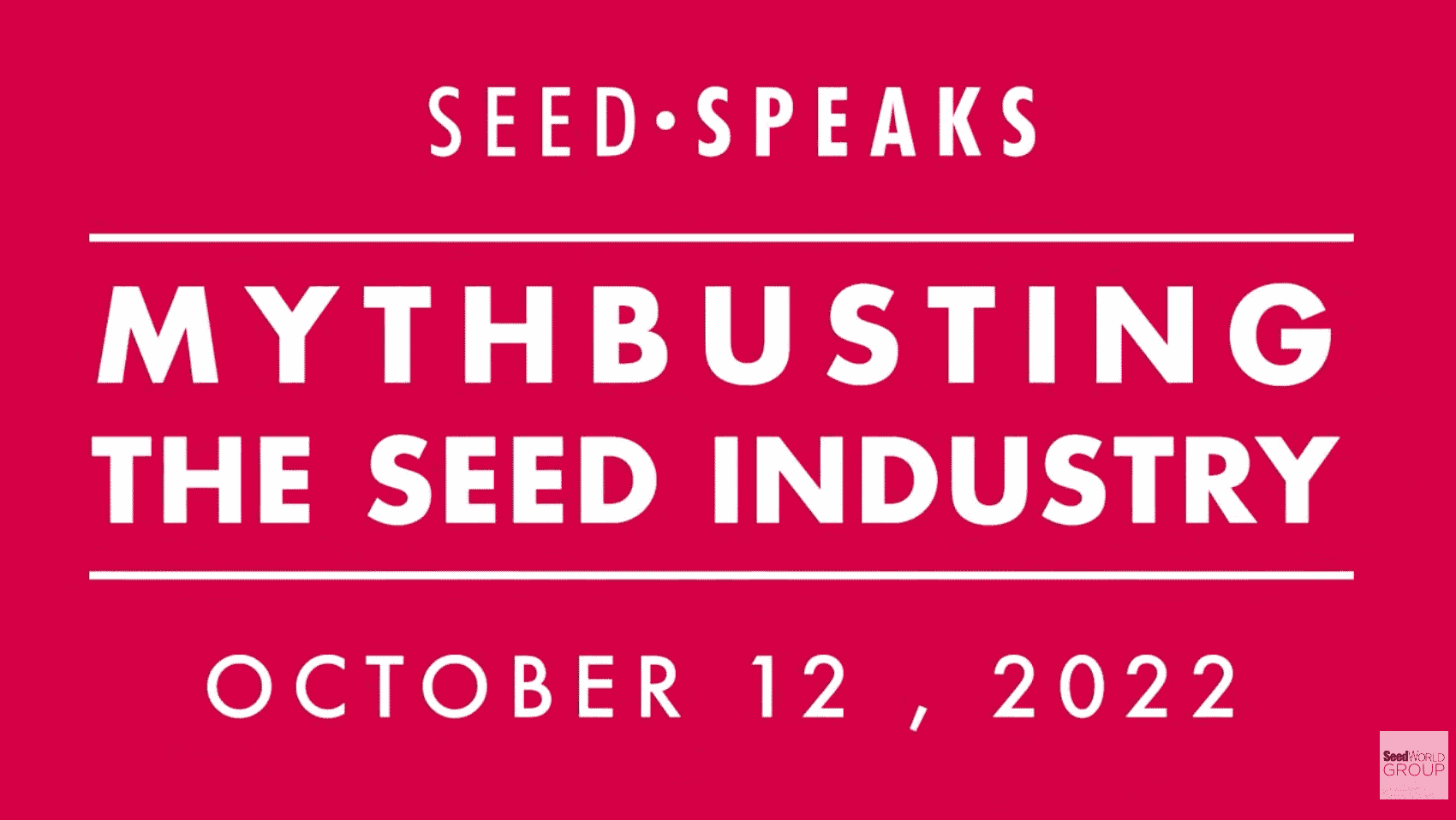 Seed Speaks mythbusting season