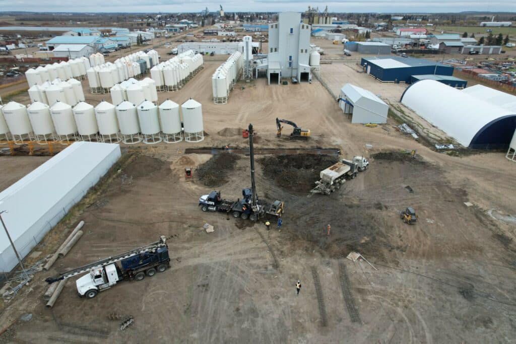 Westlock Seed Cleaning Co-op new plant construction