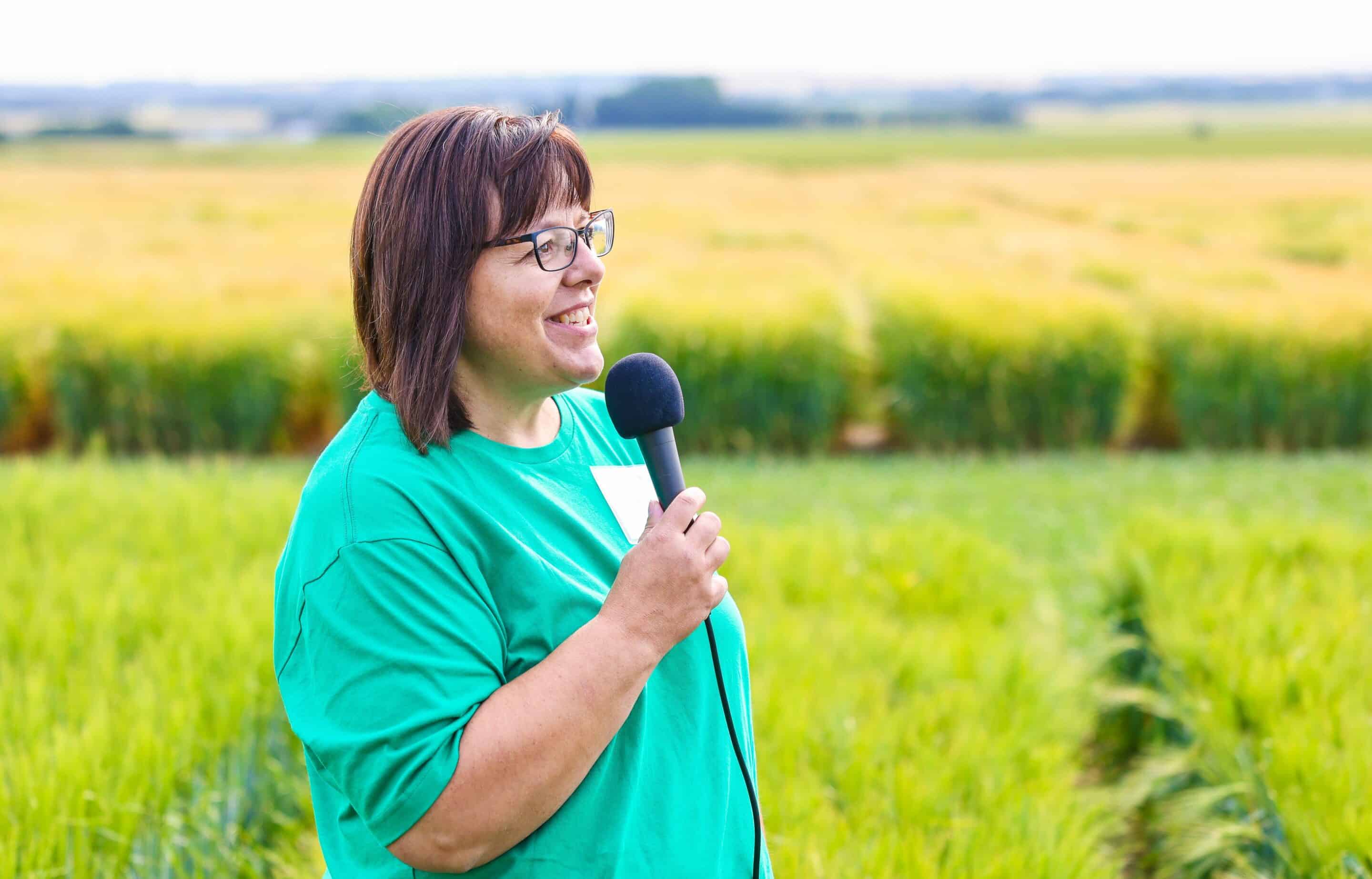 Lori Oatway at the 2021 Lacombe Field Day