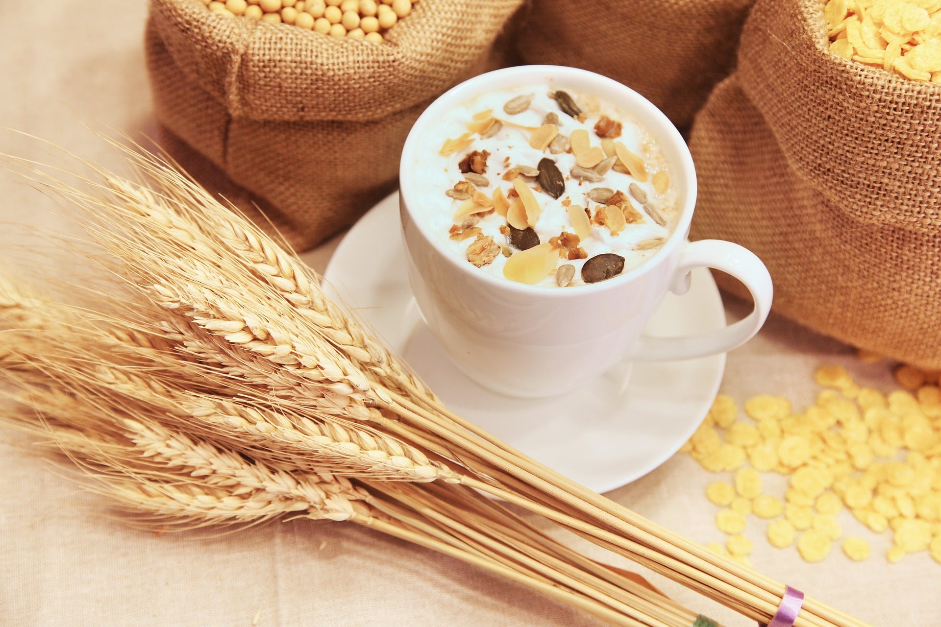 Cereal crops in a cup